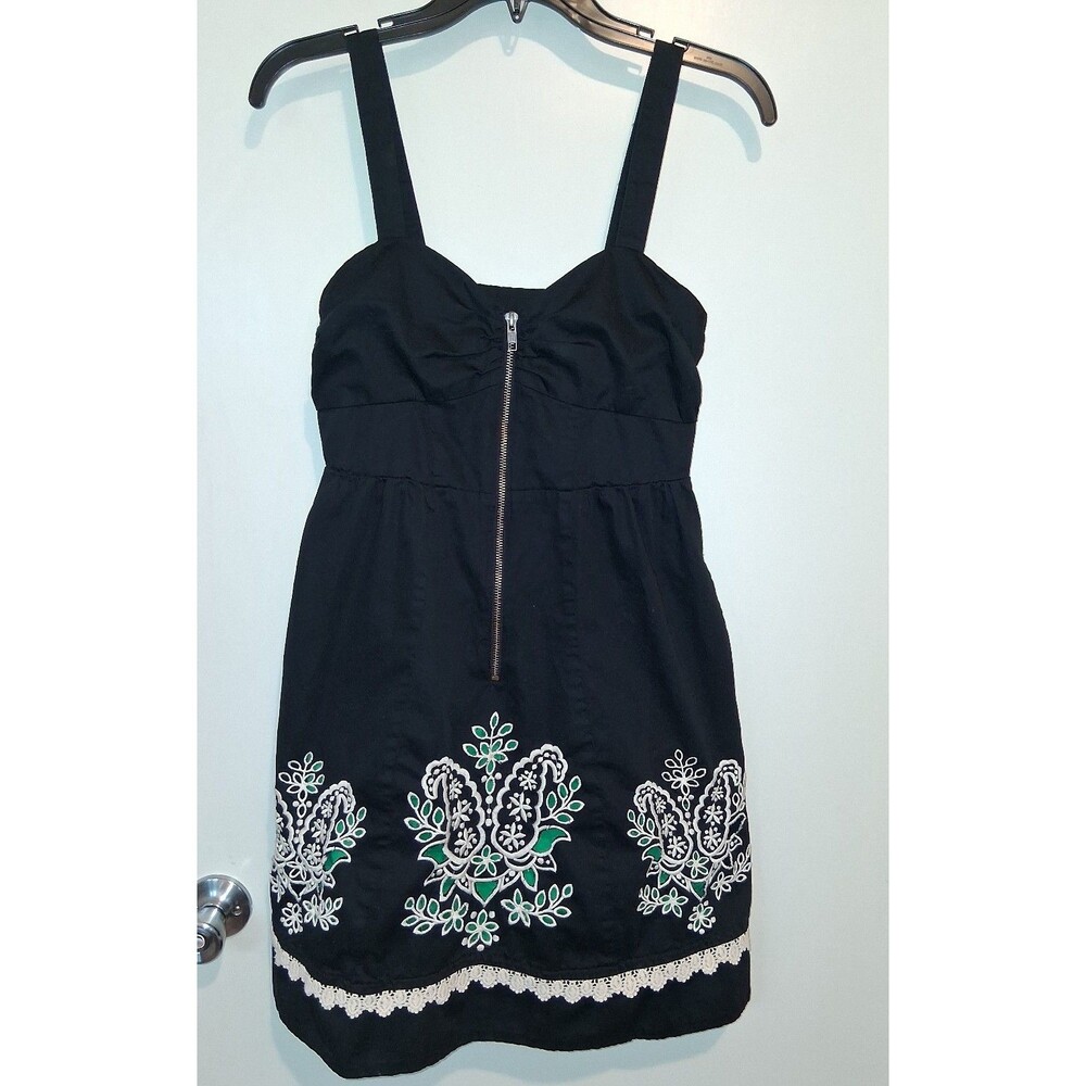 Floreat for Anthropologie Embroidered Sundress Size 2 Fairycore Whimsigoth Indie